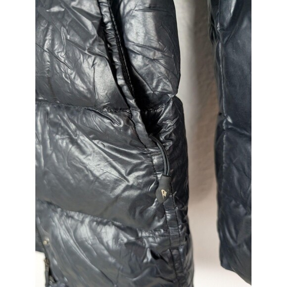 Nike Jacket Womens Small Black Long Puffer Quilted Parka Insulated Lightweight - Picture 4 of 11
